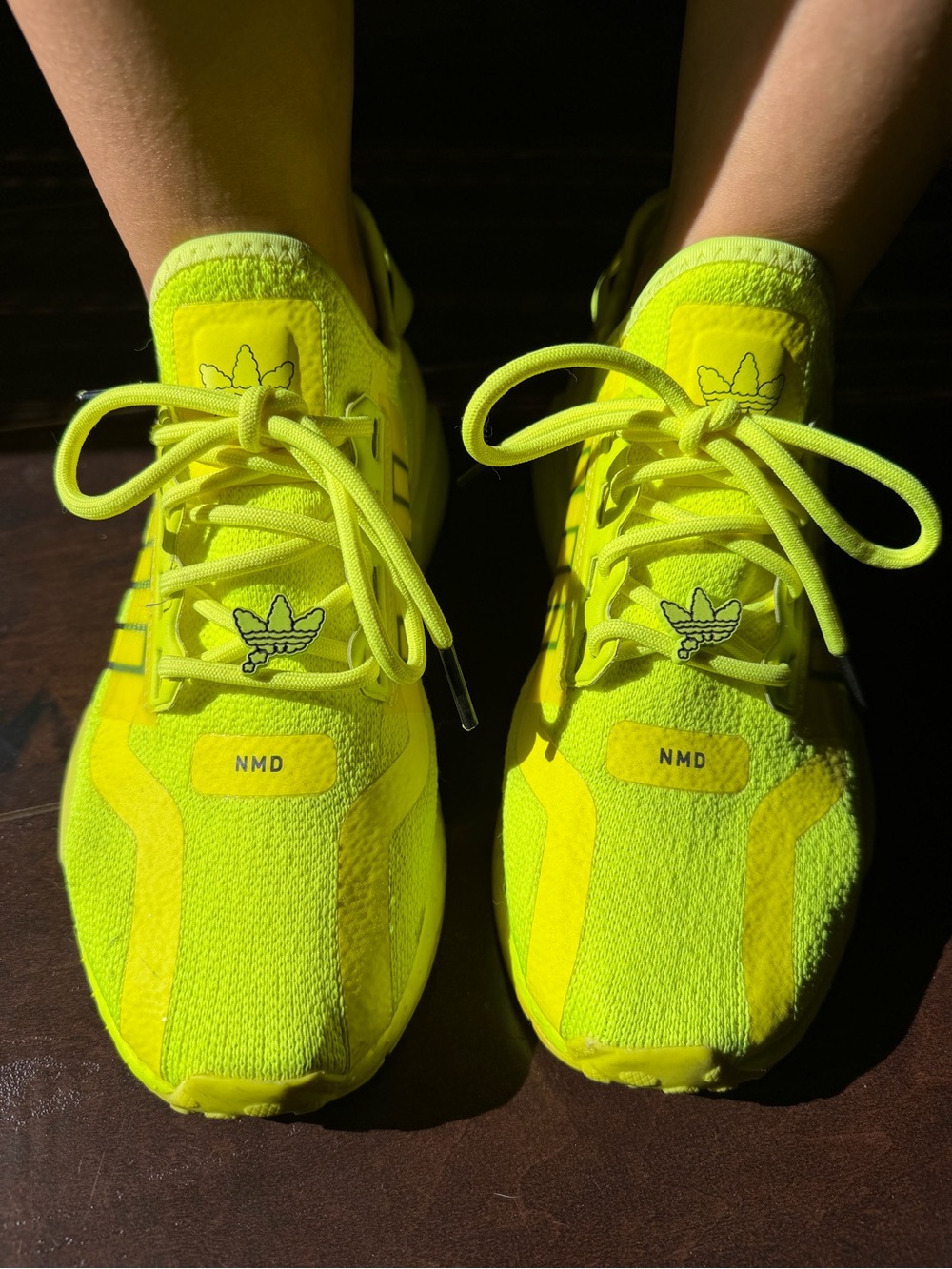 adidas Kids Neon Yellow NMD Sneakers